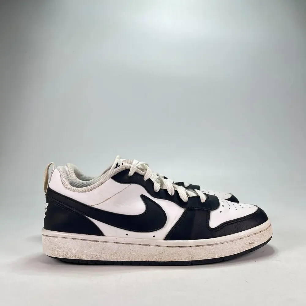 Nike Court Borough Low Recraft White Black Panda Sneakers DV5456-131 Youth Sz 7Y